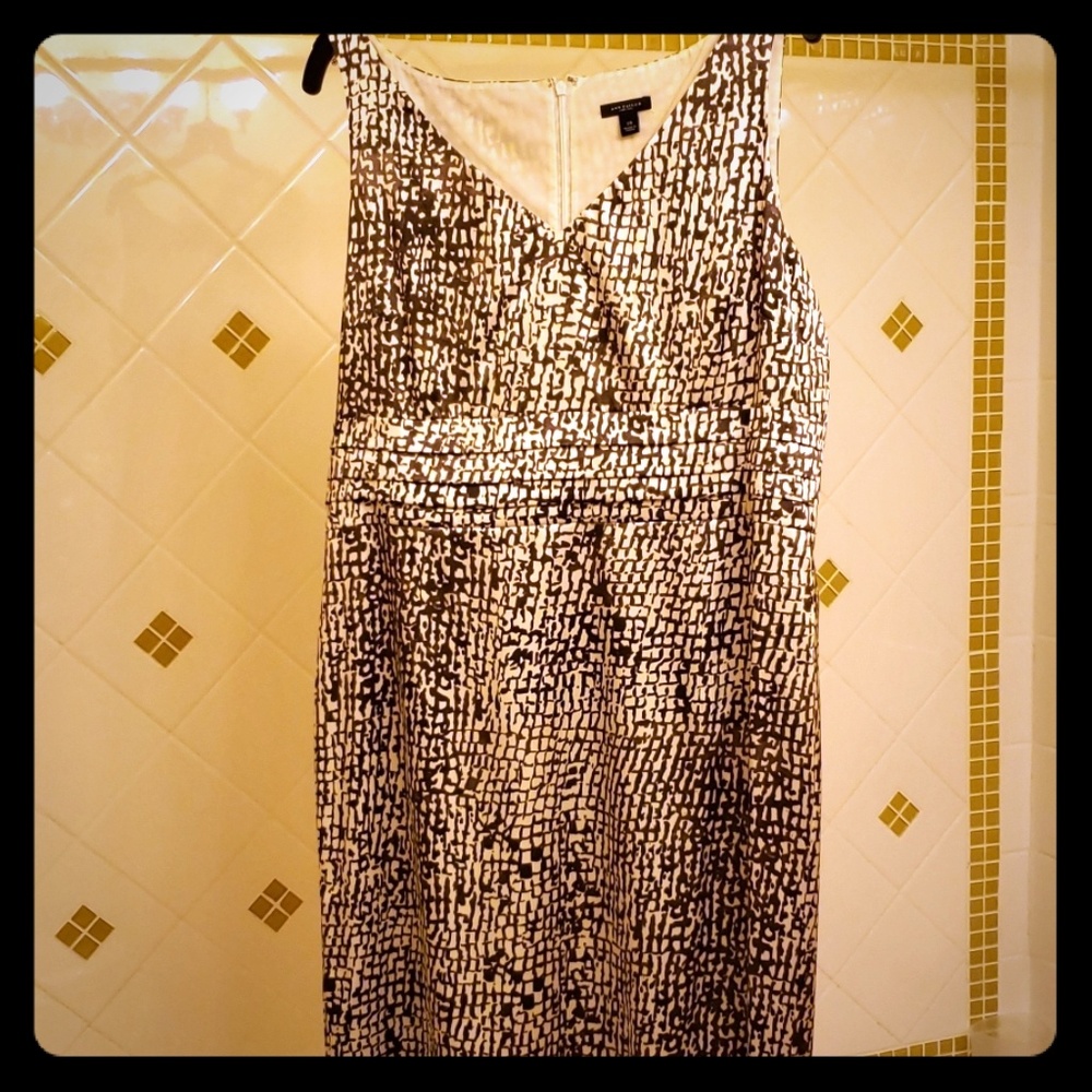 Ann Taylor satin dress,  size 14